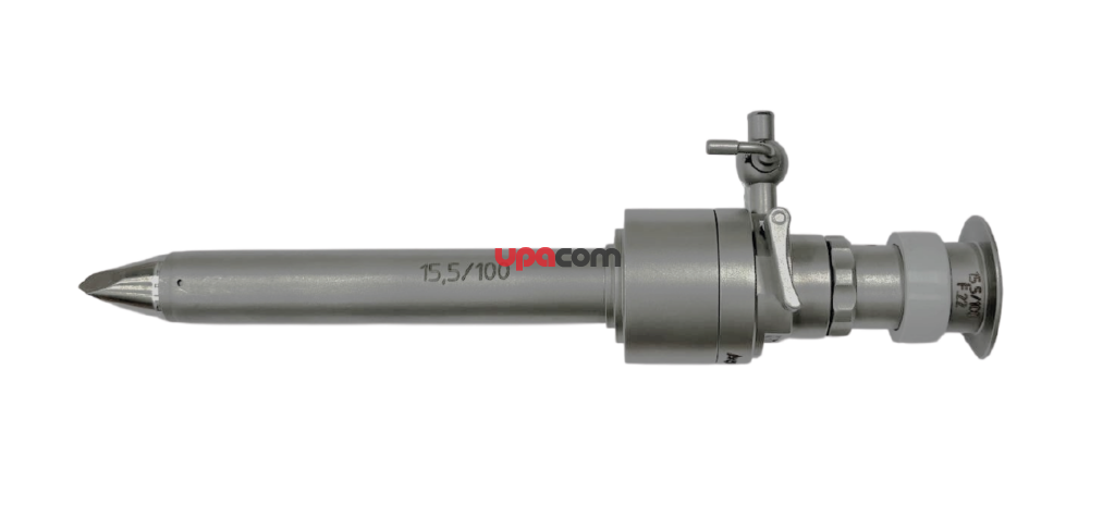 Троакар лапароскопический c краном, D 15,5 мм, L 100 мм